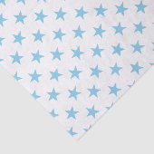 Wit met blauwe sterren tissuepapier (Detail)
