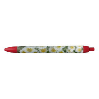 Wit met geel hart Bloemen Rood Zwarte Inkt Pen