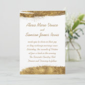 Wit met goud kaart (Staand voorkant)