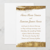 Wit met goud kaart (Voorkant / Achterkant)