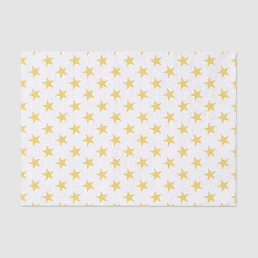 Wit met gouden sterren tissuepapier (Voorkant)