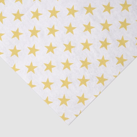 Wit met gouden sterren tissuepapier (Detail)