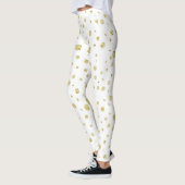 Wit met gouden stippen leggings (Links)