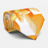 Wit met goudviscadeau stropdas (Opgerold)