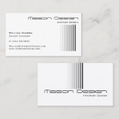 Wit met grijze strepen - Visitekaartje (Voorkant / Achterkant)