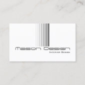 Wit met grijze strepen - Visitekaartje (Achterkant)