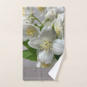 Wit met groen en grijs bad handdoek (Handdoek)