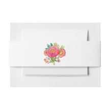 Wit met kleurrijke Waterverven Belly Band