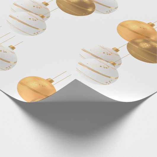 Wit met Ornamenten Cadeaupapier (Hoek)