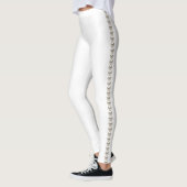 Wit met parels leggings (Links)