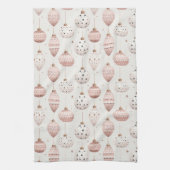 WIT MET PASTELROZE & WITTE ORNAMENTEN THEEDOEK (Verticaal)