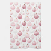 WIT MET PASTELROZE & WITTE ORNAMENTEN THEEDOEK (Verticaal)