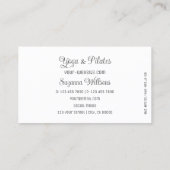 Wit met prachtige grijze hartfunctie Modern Cute S Visitekaartje (Achterkant)