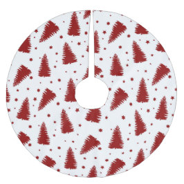 WIT MET RODE KERSTBOMEN KERSTBOOM ROK