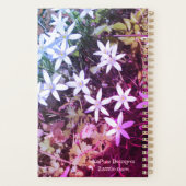 Wit met roze bloem Planner (Achterkant)