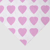 Wit met roze harten Patroon Valentijnsdag Tissuepapier (Detail)