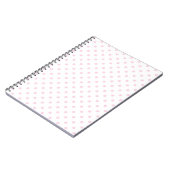 Wit met roze pokadots notitieboek (Linkerzijde)
