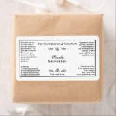 , wit met zwart, cosmetisch etiket (Insitu)