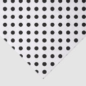 Wit Met Zwarte Stippen Tissuepapier (Detail)