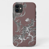 Wit - Metaalventilator Verdroogd effect Case-Mate iPhone Case (Achterkant)