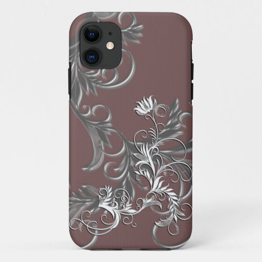 Wit - Metaalventilator Verdroogd effect Case-Mate iPhone Case (Achterkant)