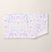 Wit Metallic luipaard Patroon Bad Handdoek (Handdoek)