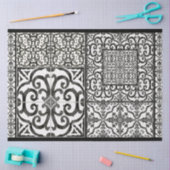  Wit-meubelpagina Farmhouse Black Tissuepapier (Craft)