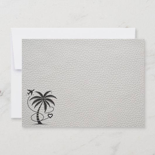 Wit Mexicaans paspoort Bedankkaart (Achterkant)