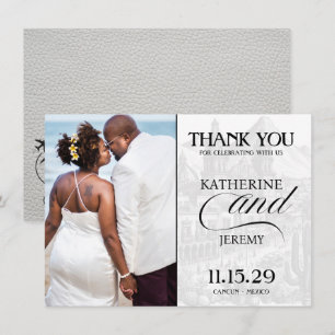 Wit Mexicaans paspoort Bedankkaart