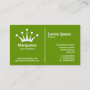 Wit Midden Regel (Kroon) - Groen (669900) Visitekaartje
