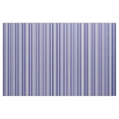 Wit & Midnight Blue Gestreept/gevoerd patroon Stof (Fat Quarter)
