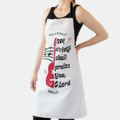 Wit MIJN STRINGS ZULLEN U Christelijk PRATEN Schort (Insitu)