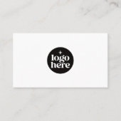 Wit Minimaal QR-code Social Media Logo Visitekaartje (Voorkant)