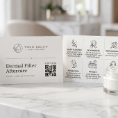 Wit Minimal Vullende Nazorg QR Code Logo Visitekaartje