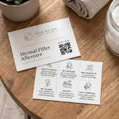 Wit Minimal Vullende Nazorg QR Code Logo Visitekaartje