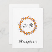 Wit minimalisme goud trouw blauw marine kaart (Voorkant / Achterkant)