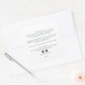 Wit Minimalistisch Etiket voor Schoonheidsproducte (Envelop)