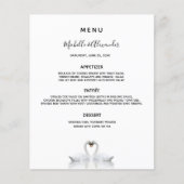 Wit minimalistisch in het menu Weddenschap (Voorkant)