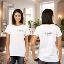 Wit Minimalistisch Logo Hairstylist Medewerkers Pe