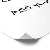 Wit Minimalistisch Logo | Moderne Eenvoudige Huiss Poster (Hoek)