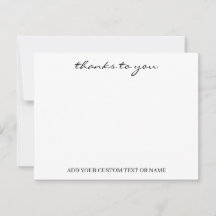 Wit Minimalistisch | Moderne Typografie Bedankt