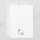 Wit Minimalistisch Ontwerp | Schoon Aangepast Bedr Kaart (Achterkant)