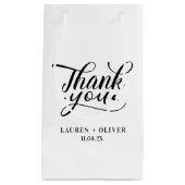 Wit | Minimalistische Trouw Dank Je Klein Cadeauzakje (Voorkant)