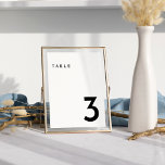 Wit Modern Bold Trouwtafel Nummer Kaart<br><div class="desc">Introductie van onze White Modern Bold Wedding Table Number Kaart design, een echte weergave van modern minimalisme en elegantie. Met zijn unieke mix van creatieve en chique designelementen is dit ontwerp perfect voor diegenen die op zoek zijn naar een gepolijste en gedurfde esthetiek op hun speciale dag. Onze chique off-set...</div>