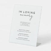 Wit Modern Script Huwelijksmonument Reclamebord Met Voetstuk (Voorkant)