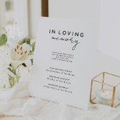 Wit Modern Script Huwelijksmonument Reclamebord Met Voetstuk