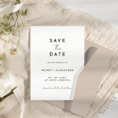 Wit Modern Script Save The Date