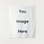 Wit Modern  Uw afbeelding hier  Wandkleed (Voorkant)