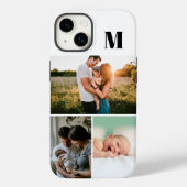 Wit Monogram 3 Fotocollage Case-Mate iPhone Case (Achterkant)