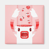 wit monster magneet (Voorkant)